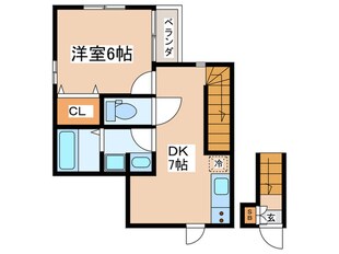 エスポワールメゾンの物件間取画像